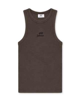 Bareen - Women's logo tank top Washed brown